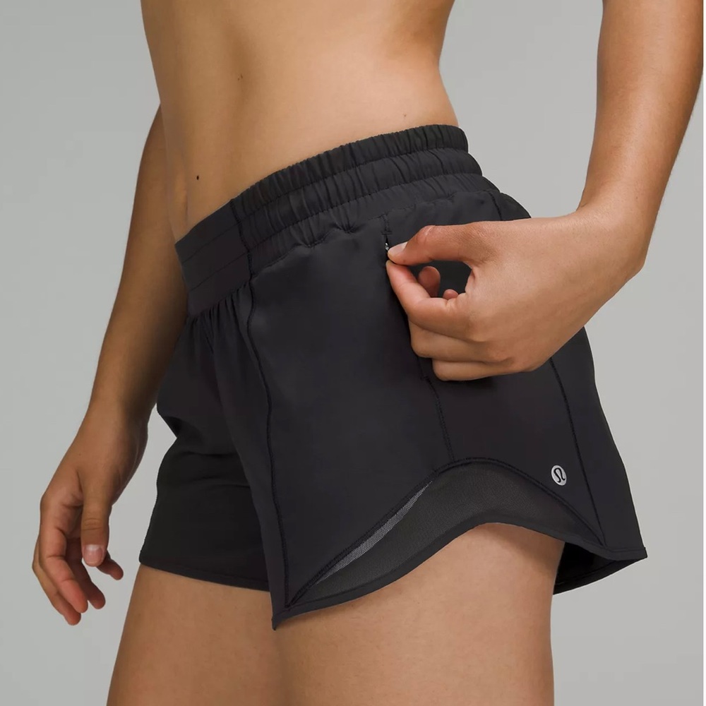 NWT Hotty Hot Lined Short 4" in Black size 14